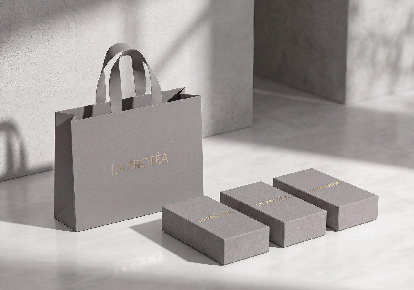 Packaging doré La Protéa